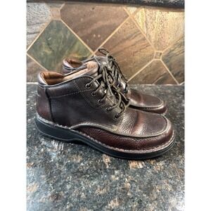 Clarks Active Air Boots Brown Leather Low Top Mens 9.5M Casual Work